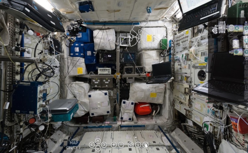 Screenshot from the ISS tour